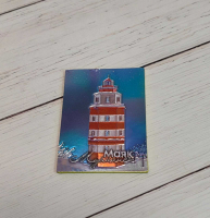 Магнит металлографика "Маяк", размер 4.5*5.8 см