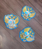 Магнит винил  «Мурманск - Маяк», в форме герба, размер:  7*7,4см