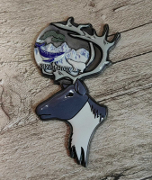 Магнит "Олень  - Мурманск", металл